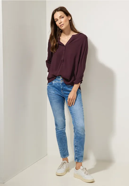 Bluse im Tunikastyle purple brown