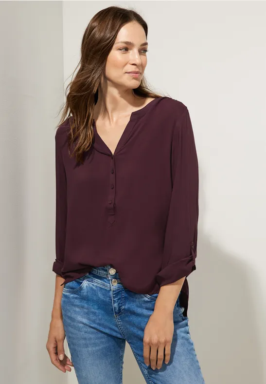 Bluse im Tunikastyle purple brown