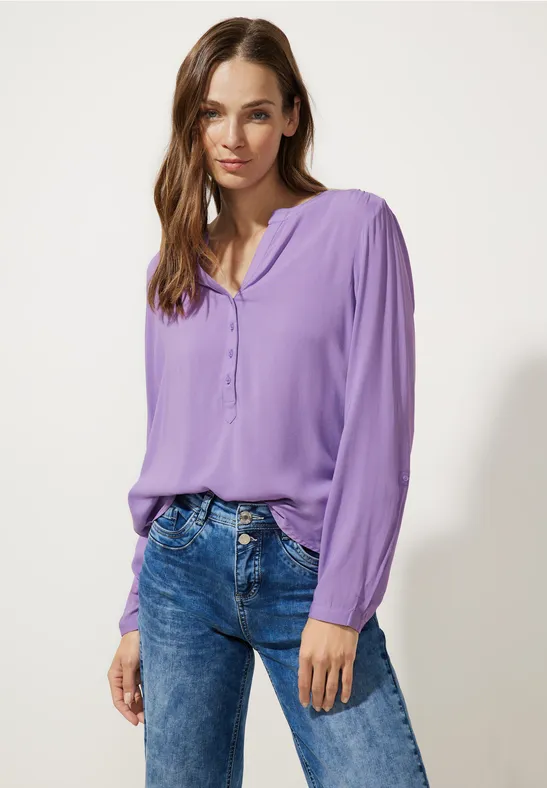 Bluse im Tunikastyle lupine lilac