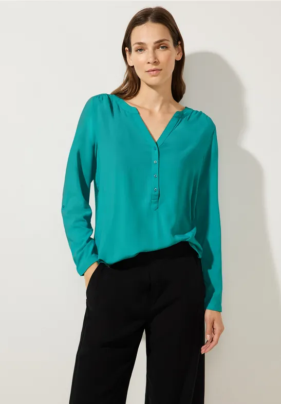 Bluse im Tunikastyle iced green