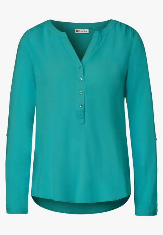 Bluse im Tunikastyle iced green