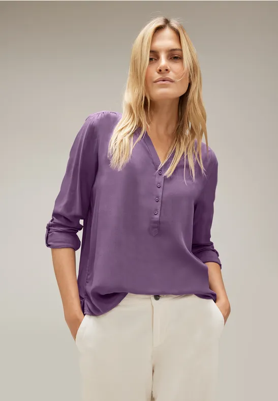 Bluse im Tunikastyle dark dull lilac