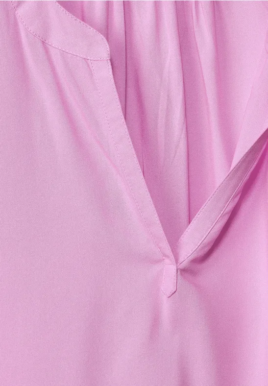Blusenshirt in Unifarbe love rose