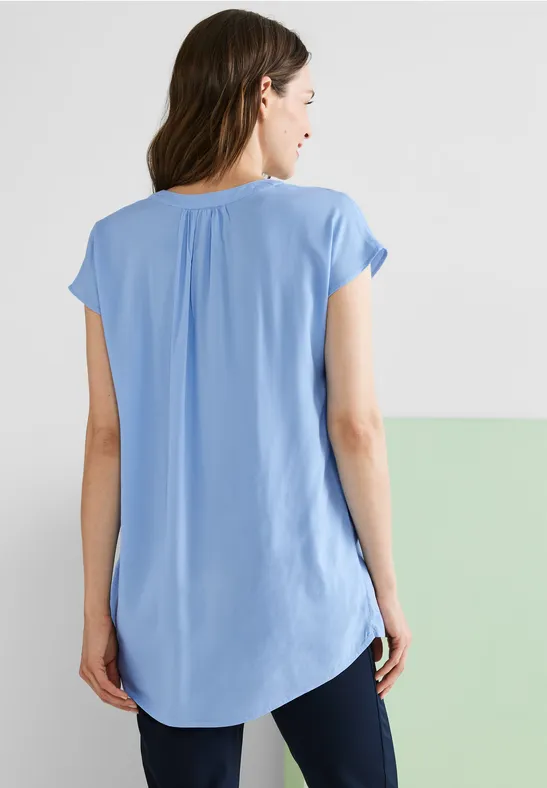 Viskose Long Blusenshirt original blue