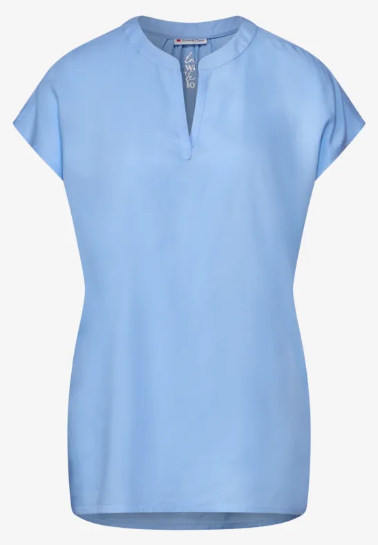 Viskose Long Blusenshirt original blue