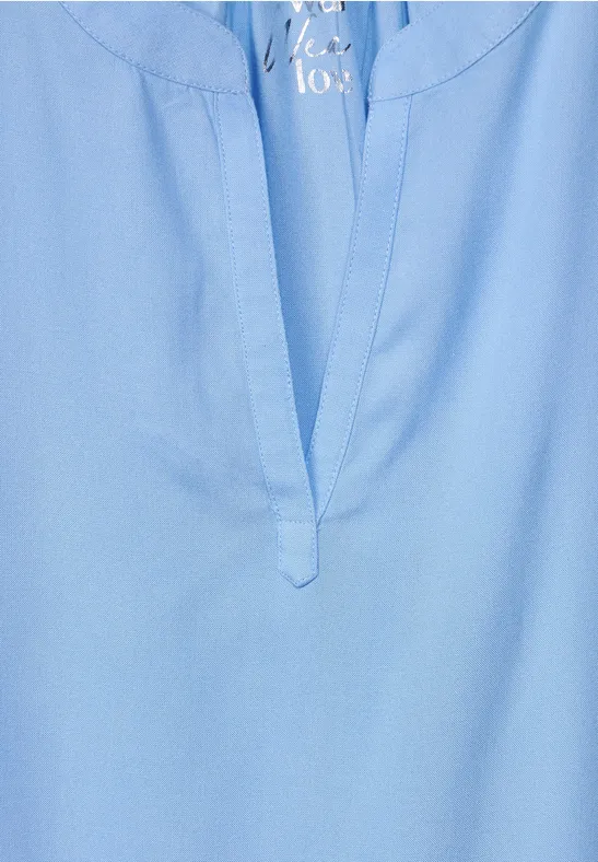 Viskose Long Blusenshirt original blue