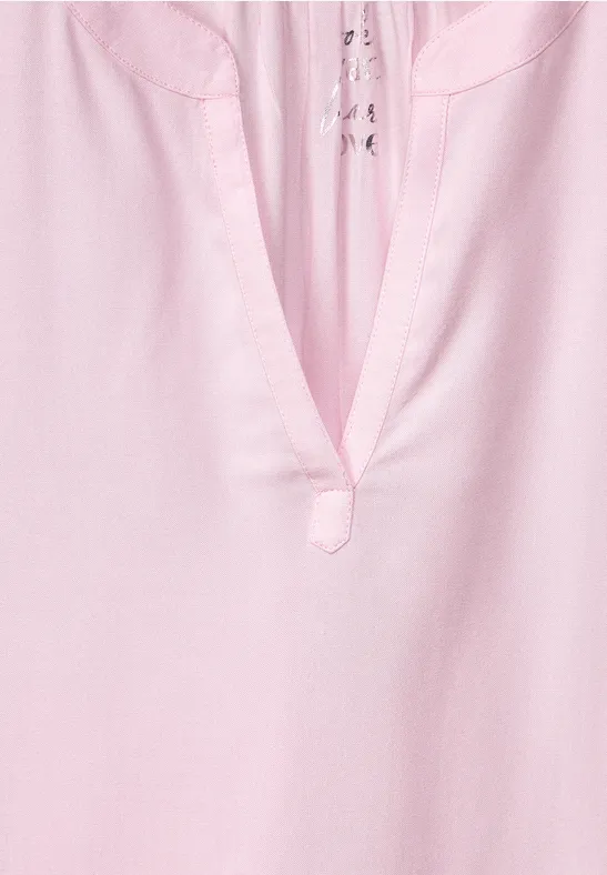 Viskose Long Blusenshirt fresh rose