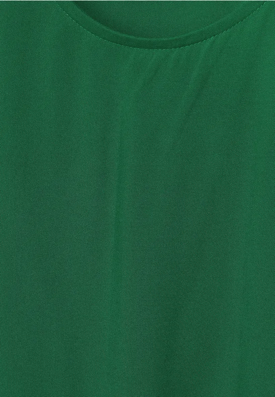 Bluse mit Elastiksaum brisk green