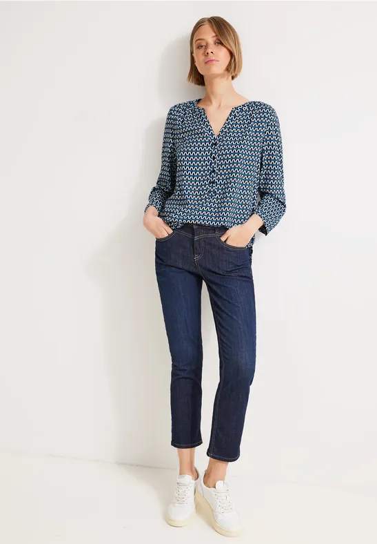 Bluse mit 3/4 Ärmel deep blue