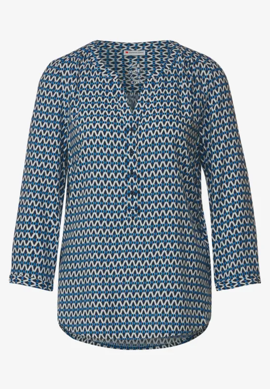 Bluse mit 3/4 Ärmel deep blue