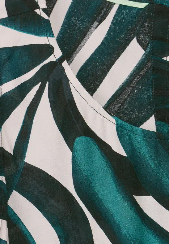 Blusentop mit Print lagoon green