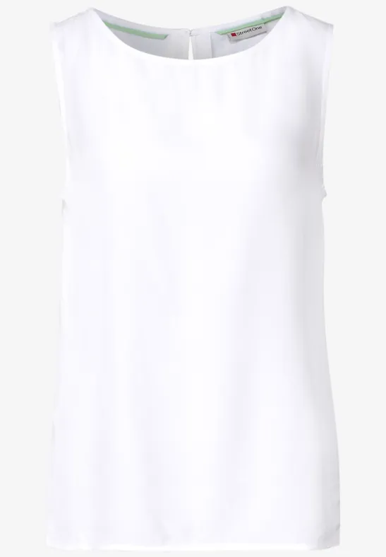 Blusentop mit Stickerei White