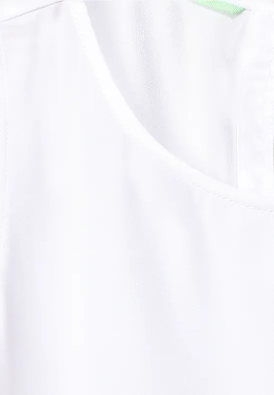 Blusentop mit Stickerei White