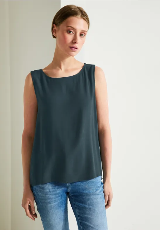 Blusentop mit Stickerei cool vintage green