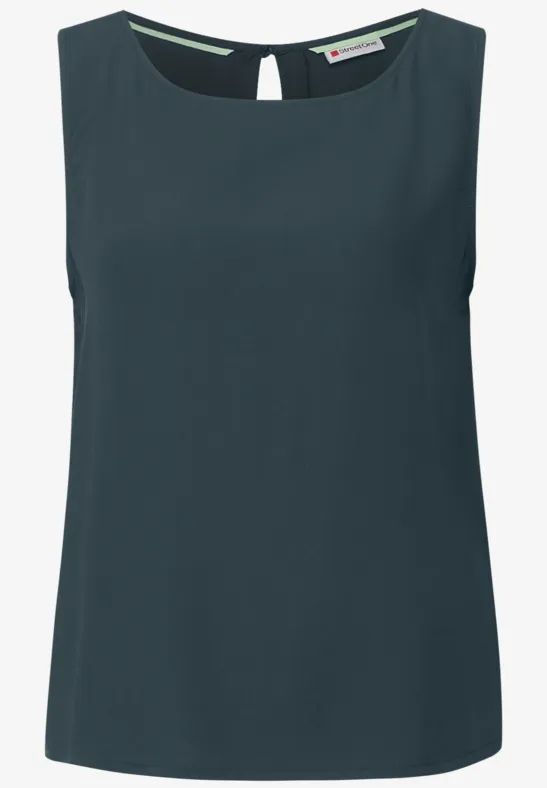 Blusentop mit Stickerei cool vintage green