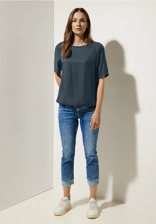 Viskose Blusenshirt cool vintage green