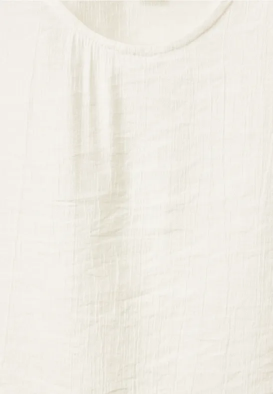 Top mit V-Ausschnitt off white