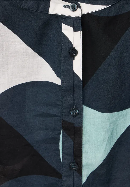 Bluse mit Knopfleiste cool vintage green