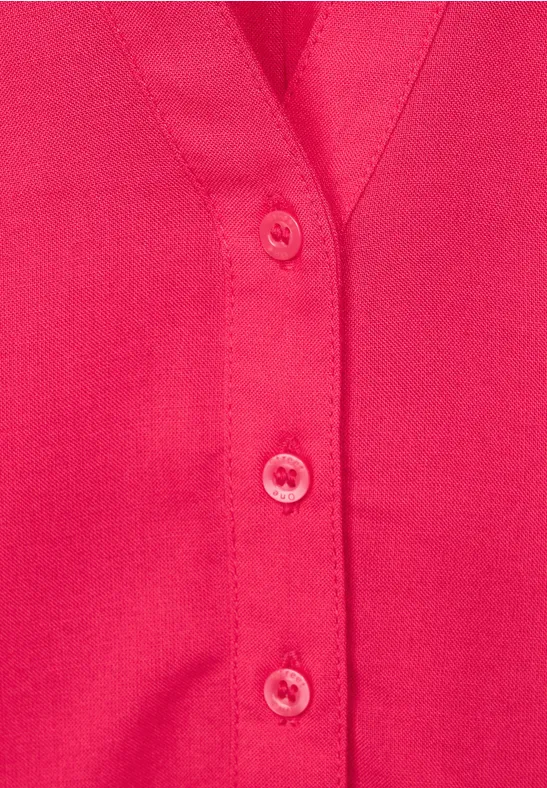 Bluse in Unifarbe coral blossom