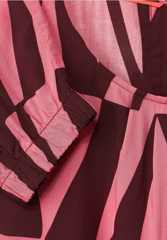 Bluse mit Print legend rose