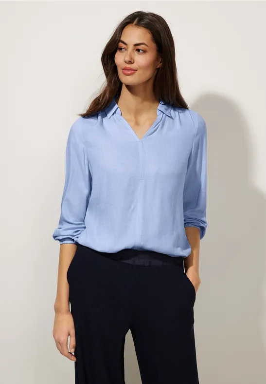 Bluse mit Gummibund original blue
