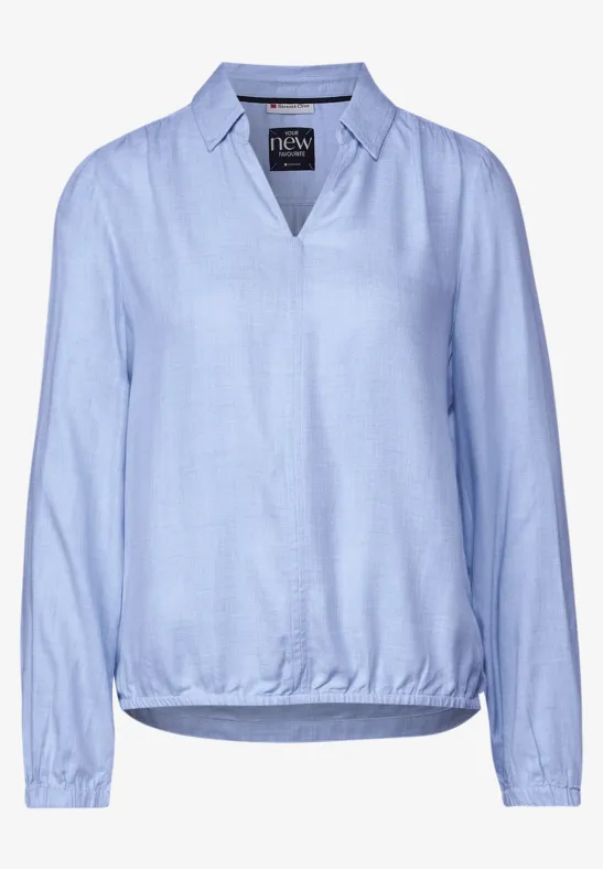 Bluse mit Gummibund original blue