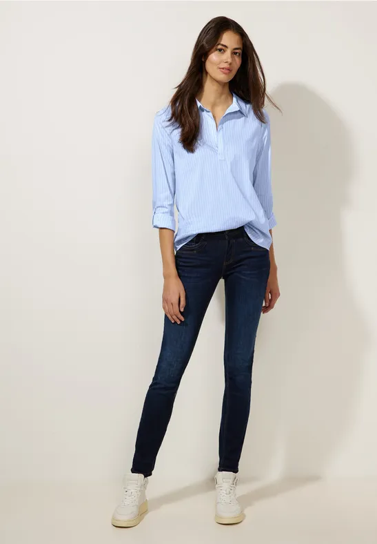 Longbluse mit Streifenmuster sublime blue