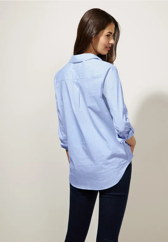Longbluse mit Streifenmuster sublime blue