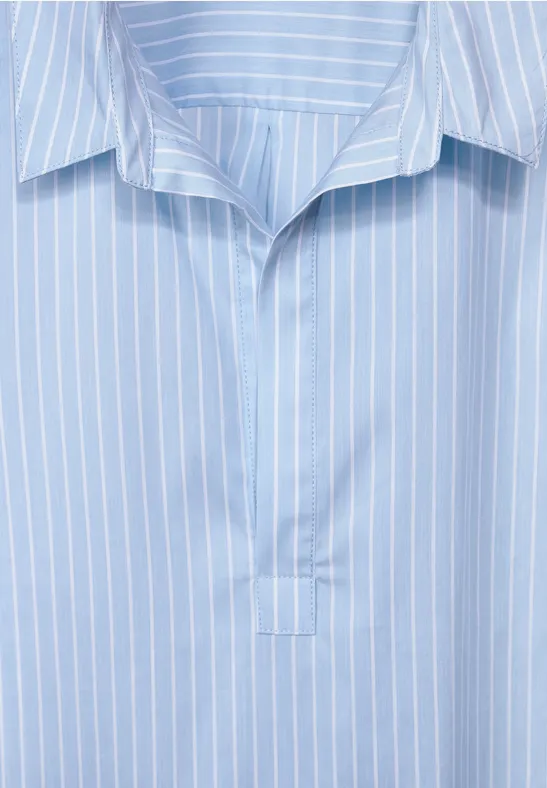 Longbluse mit Streifenmuster sublime blue