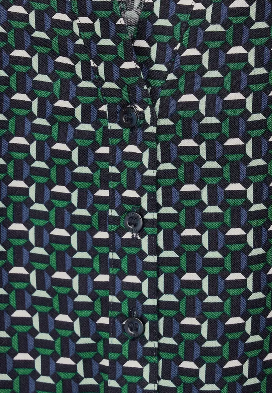 Viskose Bluse mit Print gentle green