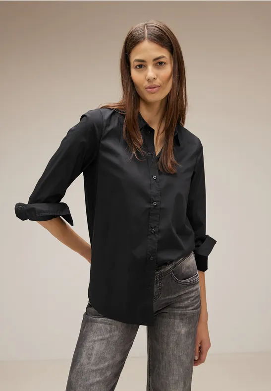 Office Longbluse Black