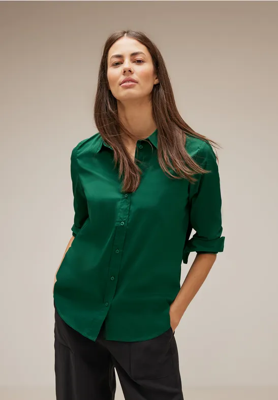 Office Longbluse gentle green