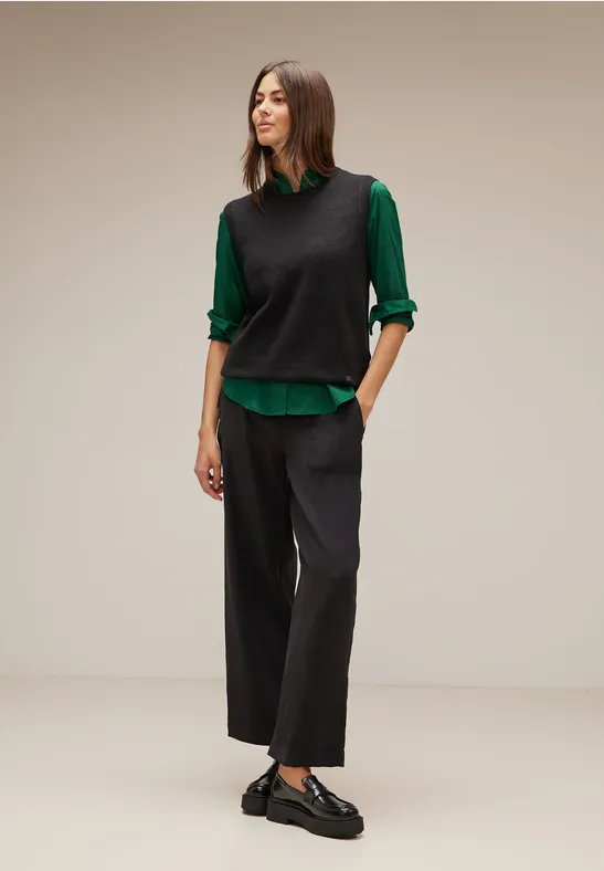 Office Longbluse gentle green