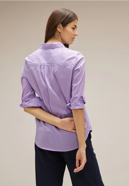 Office Longbluse soft pure lilac