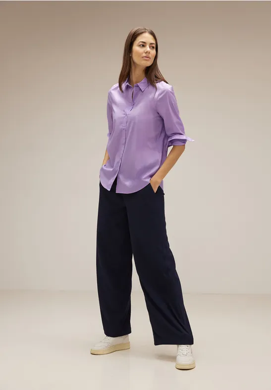 Office Longbluse soft pure lilac