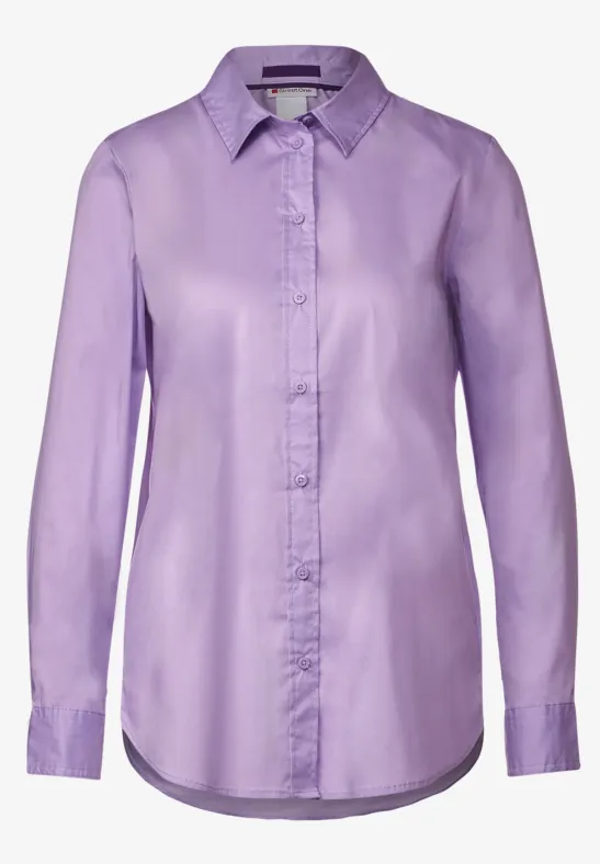 Office Longbluse soft pure lilac