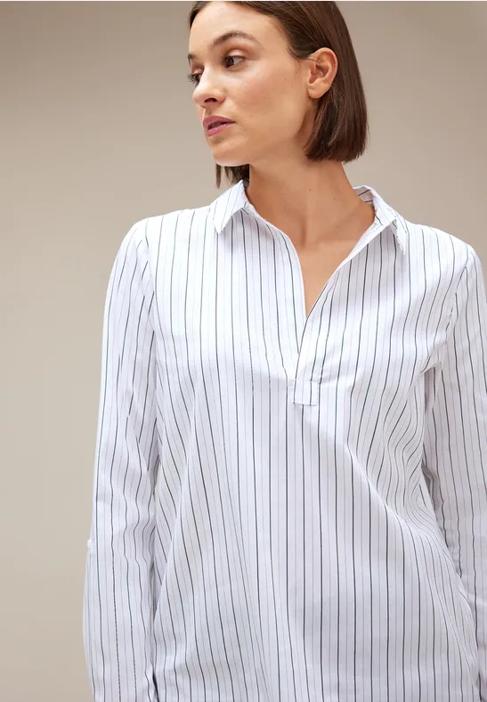 Business Longbluse White