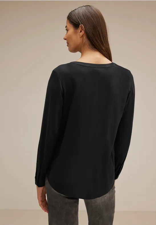 Viskosebluse Black