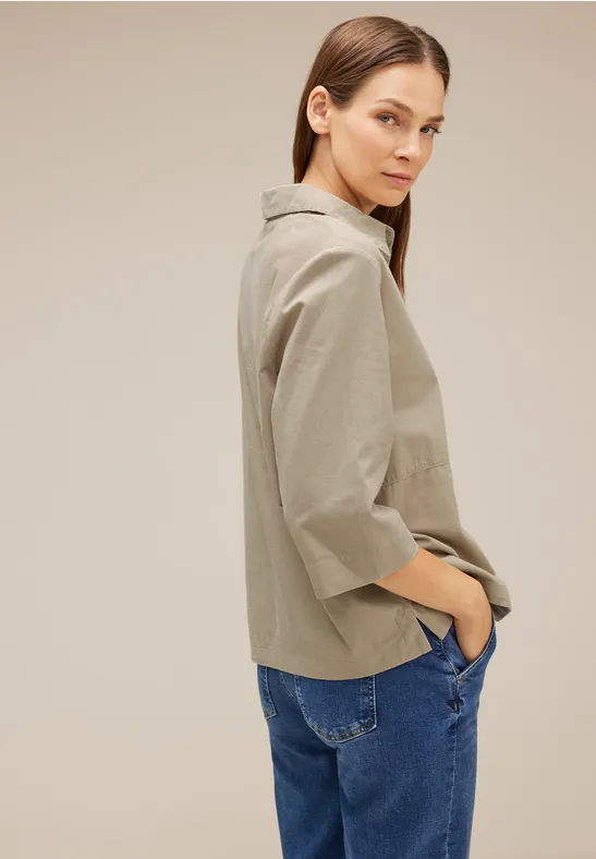 Cordbluse mit Knopfleiste dull bleached sand