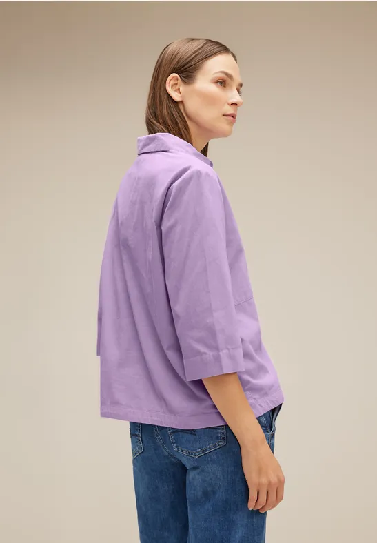 Cordbluse mit Knopfleiste soft pure lilac