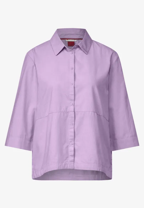 Cordbluse mit Knopfleiste soft pure lilac