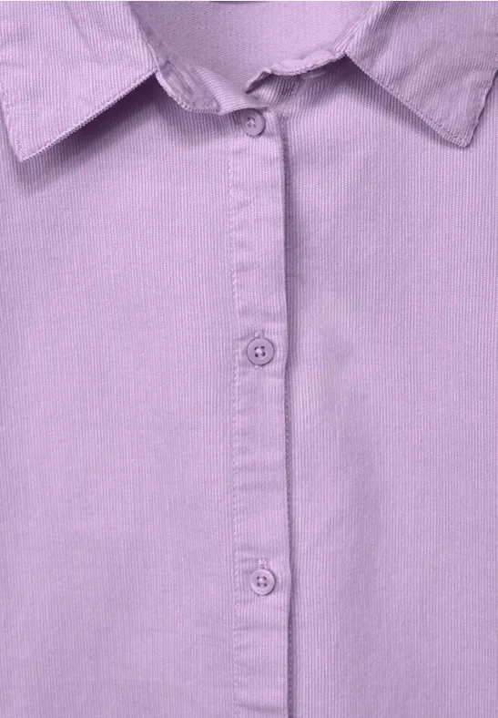 Cordbluse mit Knopfleiste soft pure lilac