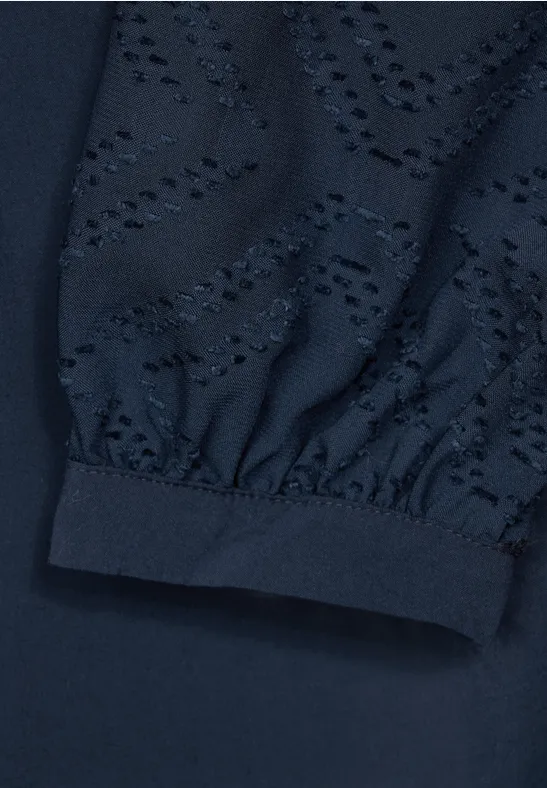 Chiffonbluse dark atlantic blue