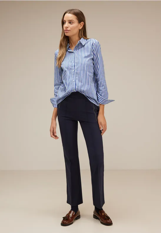 Streifen Hemdbluse fresh intense gentle blue
