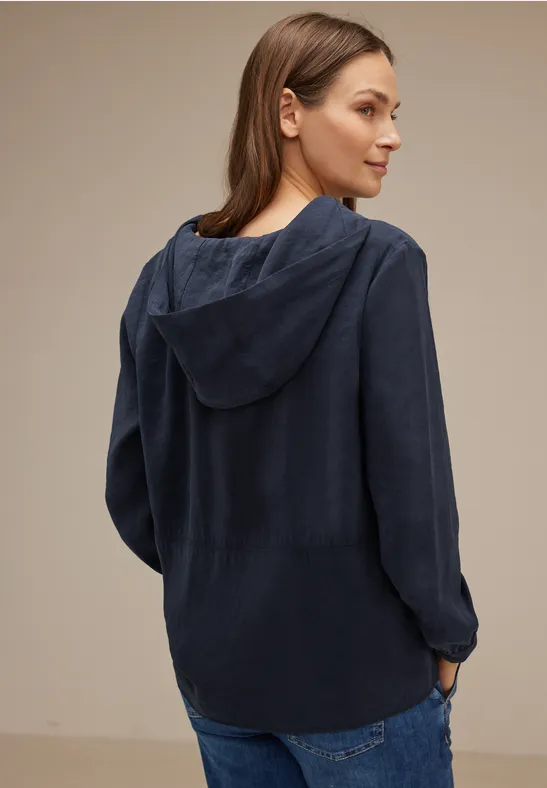 Hoodie Bluse deep blue