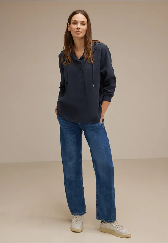 Hoodie Bluse deep blue