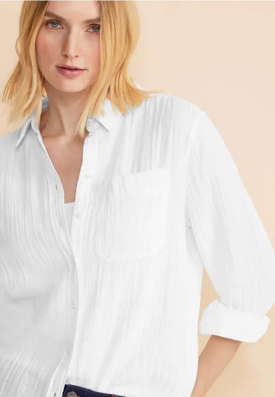 Mousseline shirtblouse White