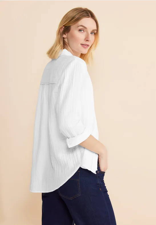 Mousseline shirtblouse White