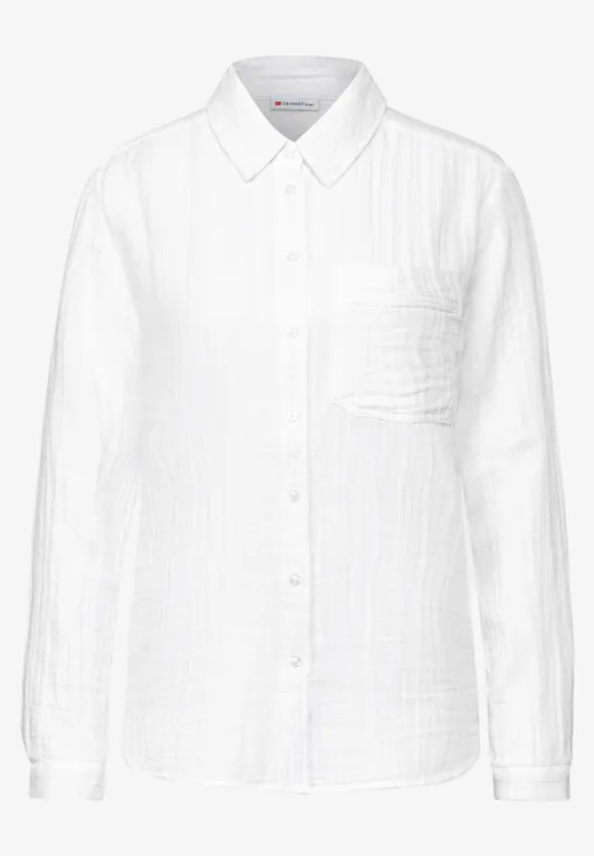 Mousseline shirtblouse White