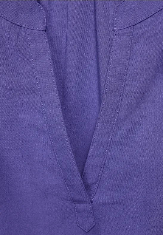 Blusenshirt in Unifarbe elderflower purple